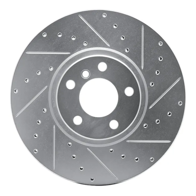 R1 Concepts EDZ-31142R Brake Rotor Drilled and Slotted Silver